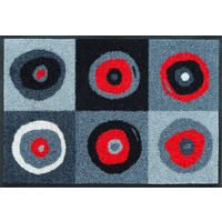 COVORAȘ DE INTRARE 40/60 cm  - roșu/antracit, Konventionell, plastic/textil (40/60cm) - wash+dry