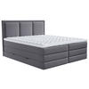 BOXSPRINGBETT 160/200 cm  in Dunkelgrau  - Dunkelgrau, Design, Kunststoff/Textil (160/200cm) - MID.YOU