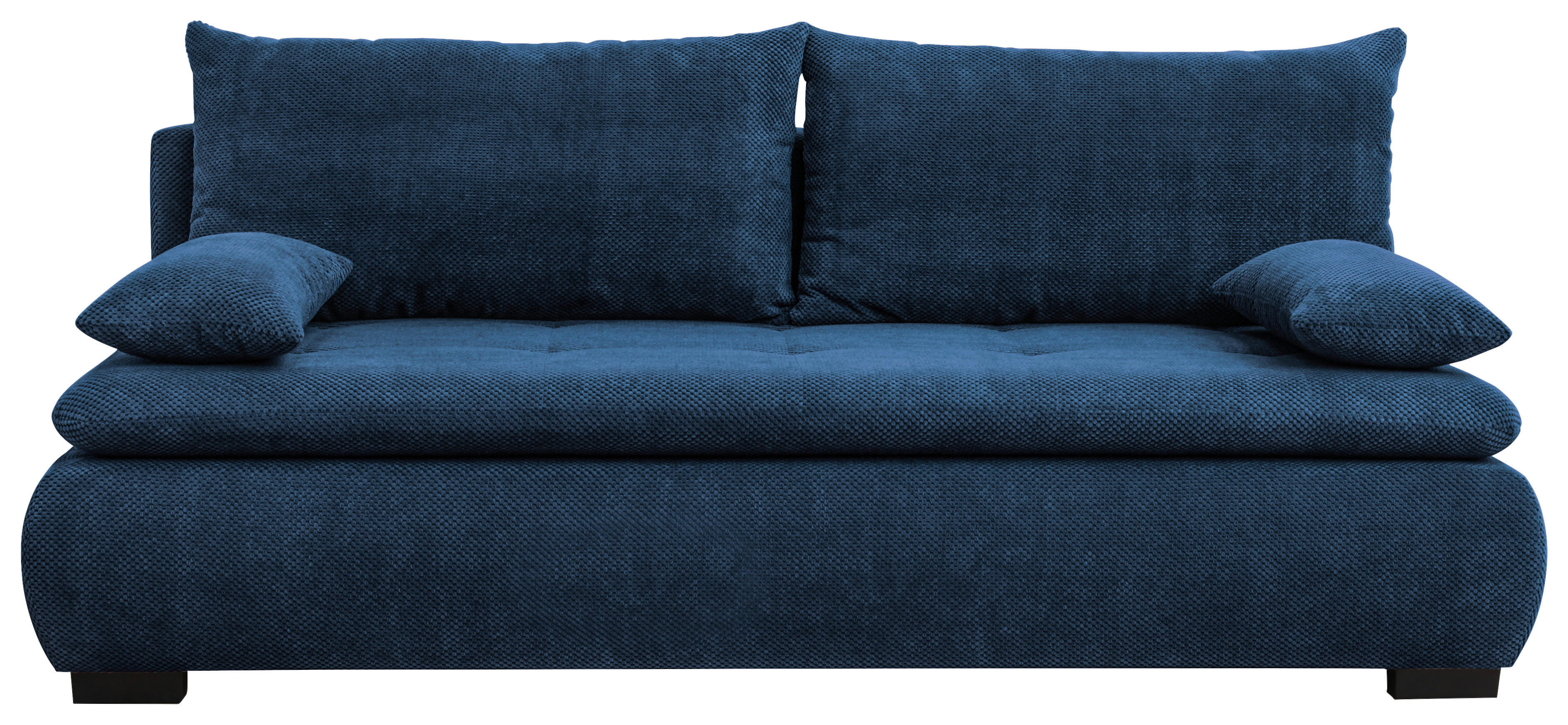 CANAPEA EXTENSIBILĂ textil albastru închis  - albastru închis/negru, Konventionell, textil (203/72-96/98cm) - Novel