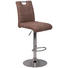 BARHOCKER Mikrofaser Beige - Chromfarben/Beige, KONVENTIONELL, Textil/Metall (38/97-119/50cm) - Carryhome BARHOCKER Mikrofaser Beige - Chromfarben/Beige, KONVENTIONELL, Textil/Metall (38/97-119/50cm) - Carryhome