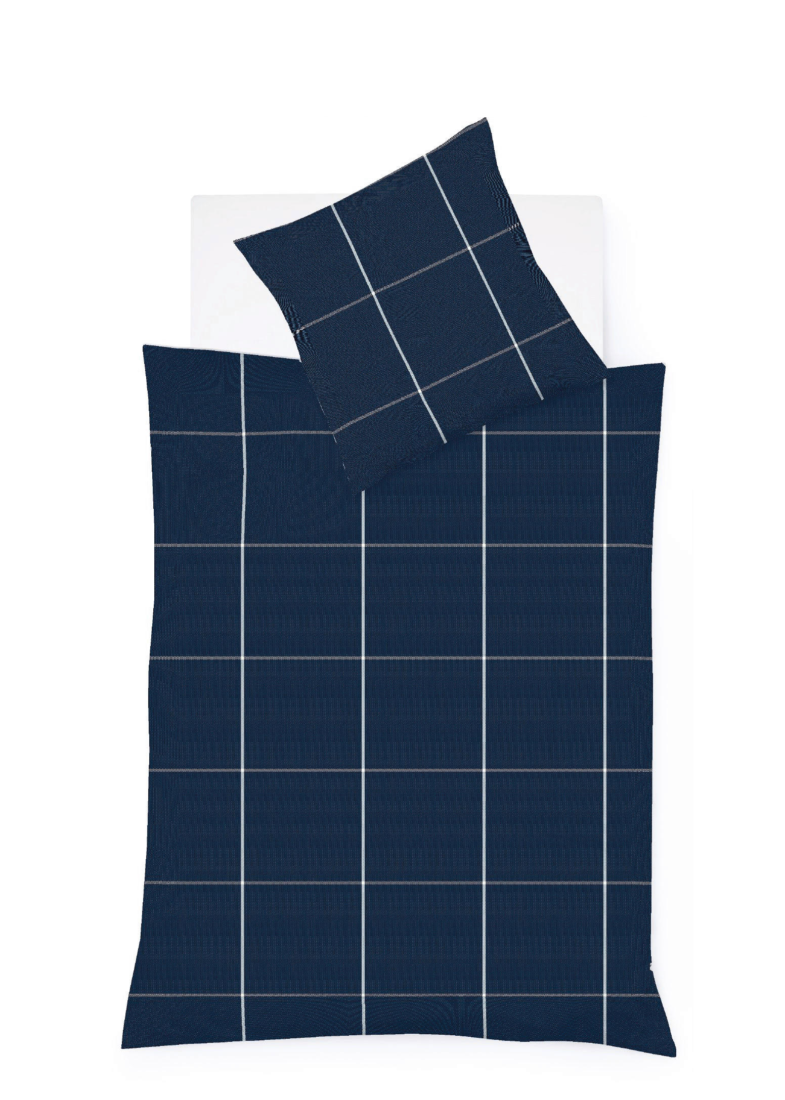 BETTWÄSCHE 135/200 cm Lech Flanell  - Blau, Design, Textil (135/200cm) - Fleuresse