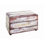 TRUHENBANK 65/42/40 cm Braun, Weiß  - Schwarz/Braun, Basics, Kunststoff (65/42/40cm) - Landscape