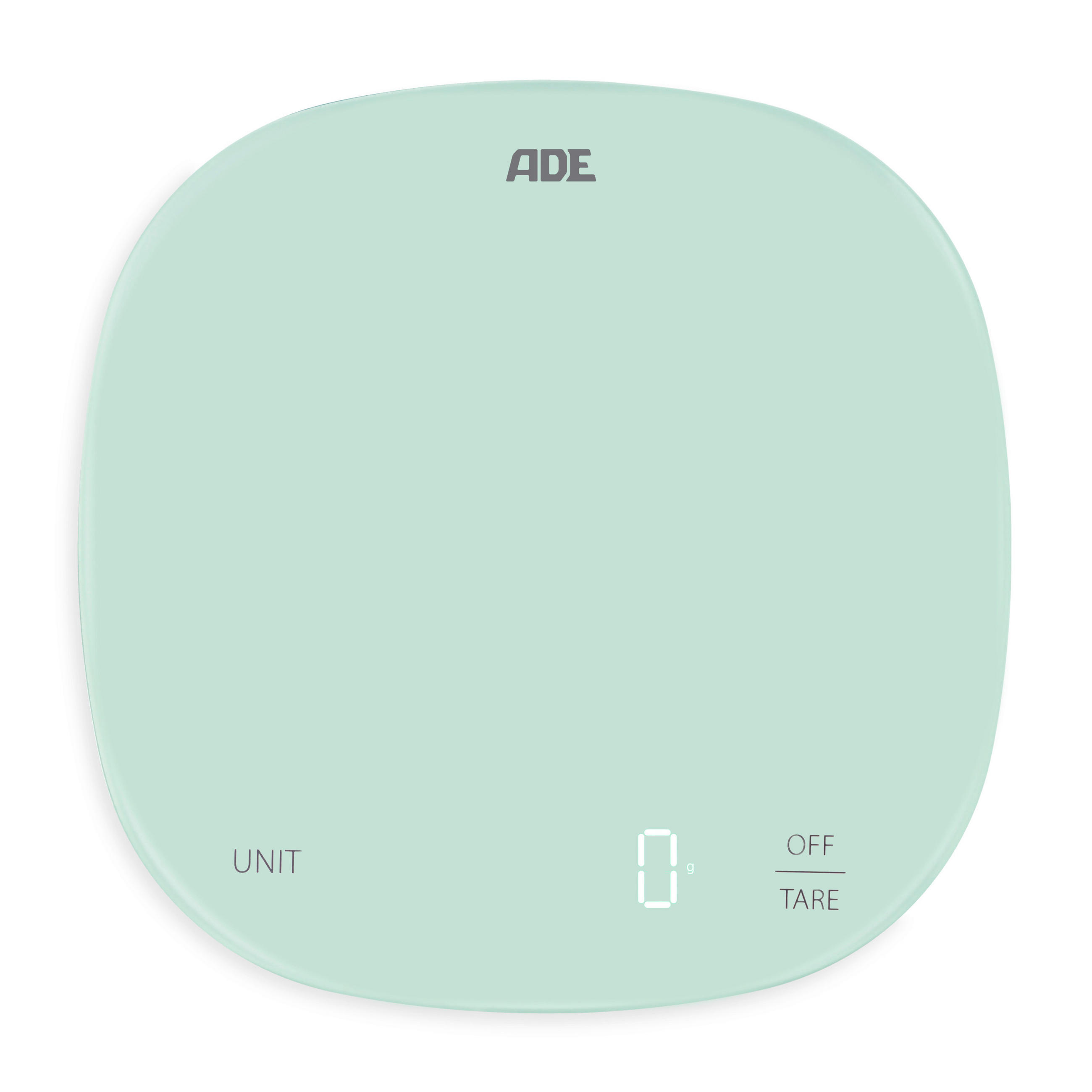 ELEKTRISCHE KÜCHENWAAGE - Mintgrün, Basics, Kunststoff (18/18/1,9cm) - ADE