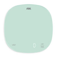 ELEKTRISCHE KÜCHENWAAGE - Mintgrün, Basics, Kunststoff (18/18/1,9cm) - ADE