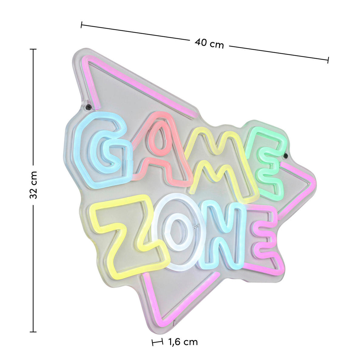 LED FALILÁMPA - áttetsző/fehér, Trend, műanyag (40/32/1,6cm) - Boxxx