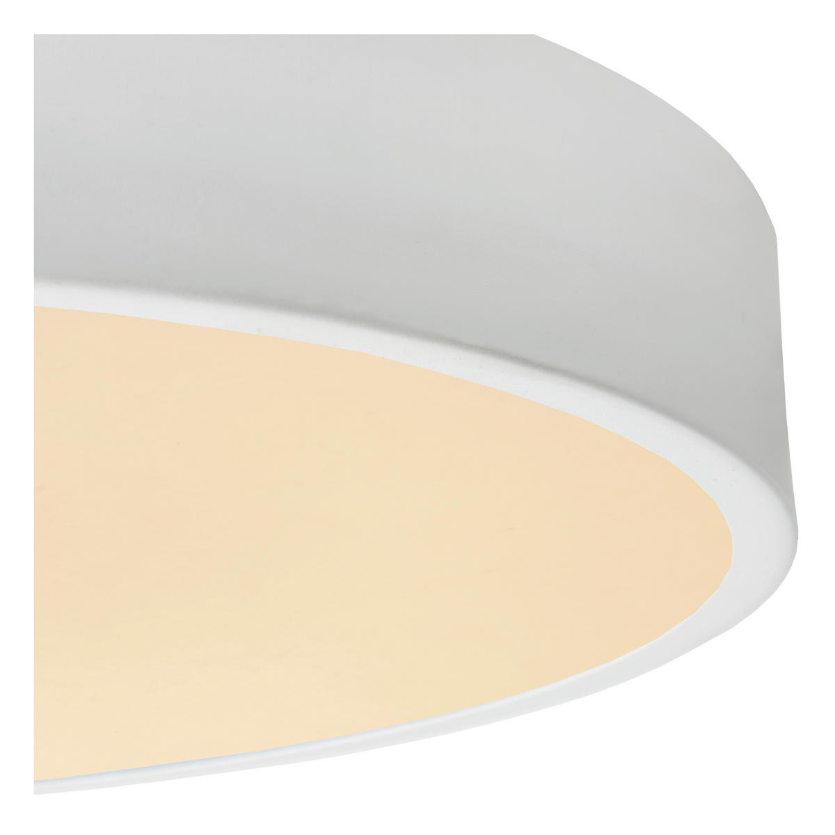 LED-DECKENLEUCHTE UNAR 49.5/49.5/5 cm   - Weiß, KONVENTIONELL, Kunststoff/Metall (49.5/49.5/5cm) - Lucide