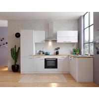 HÖRNKÖK 280/172 cm  i vit  - stålfärgad/vit, Basics, metall/trämaterial (280/172cm) - Respekta