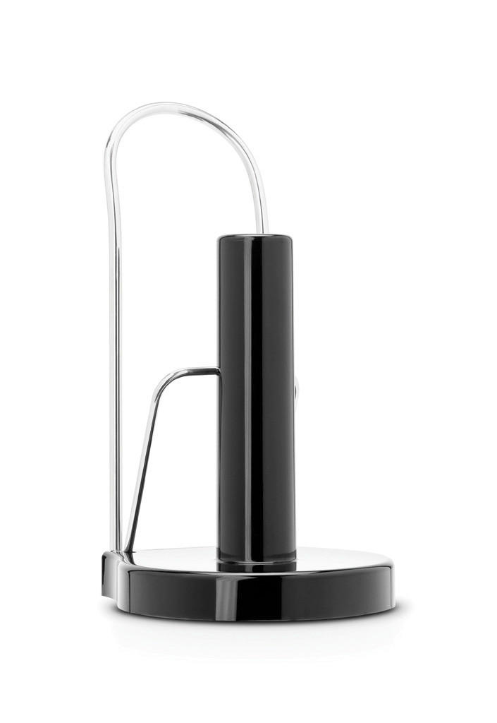 KÜCHENROLLENHALTER - Schwarz/Grau, Basics, Metall (12.3/22.3/15cm) - Brabantia