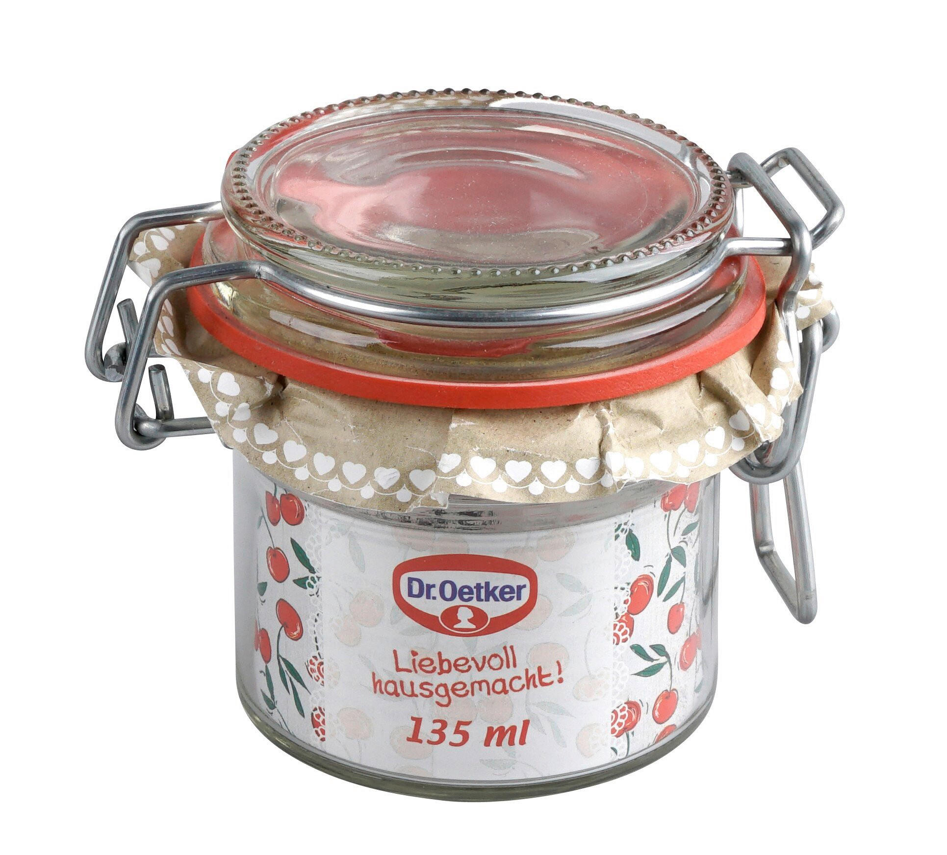 BEFŐTTESÜVEG 135 ml   - áttetsző, Basics, üveg/fém (135ml) - Dr.Oetker