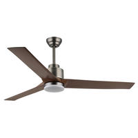 DECKENVENTILATOR  148/48 cm    - Dunkelgrau/Opal, Konventionell, Kunststoff/Metall (148/48cm) - Globo