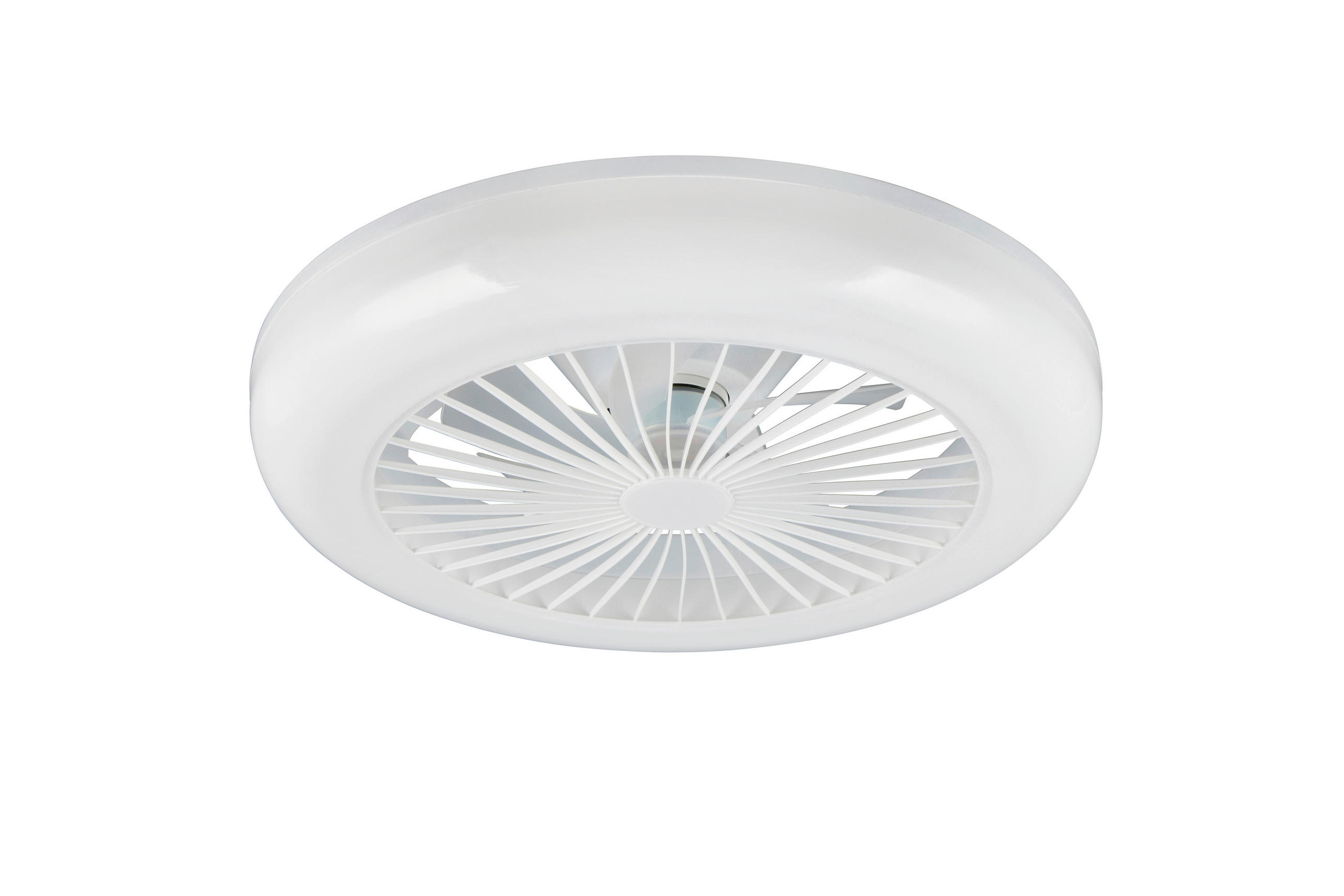 Deckenleuchte mit Ventilator 45,0/14,0 cm   - Transparent/Weiß, Basics, Kunststoff (45,0/14,0cm)