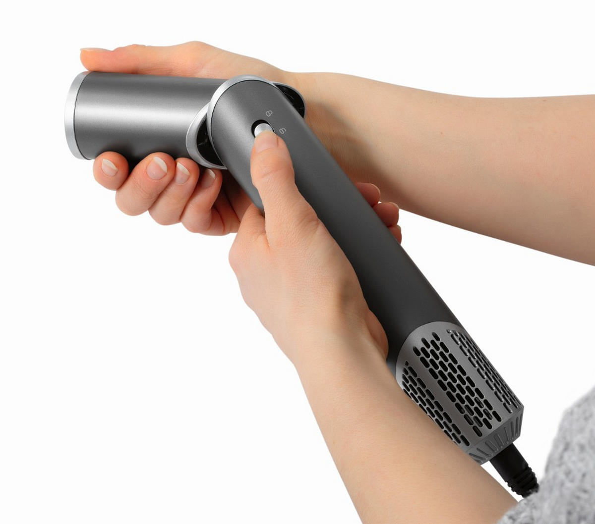 HAARSTYLER STYLE&SHINE  - Silberfarben/Grau, Basics, Kunststoff/Metall (29,40 cm/9,10 cm/27,60 cmcm)