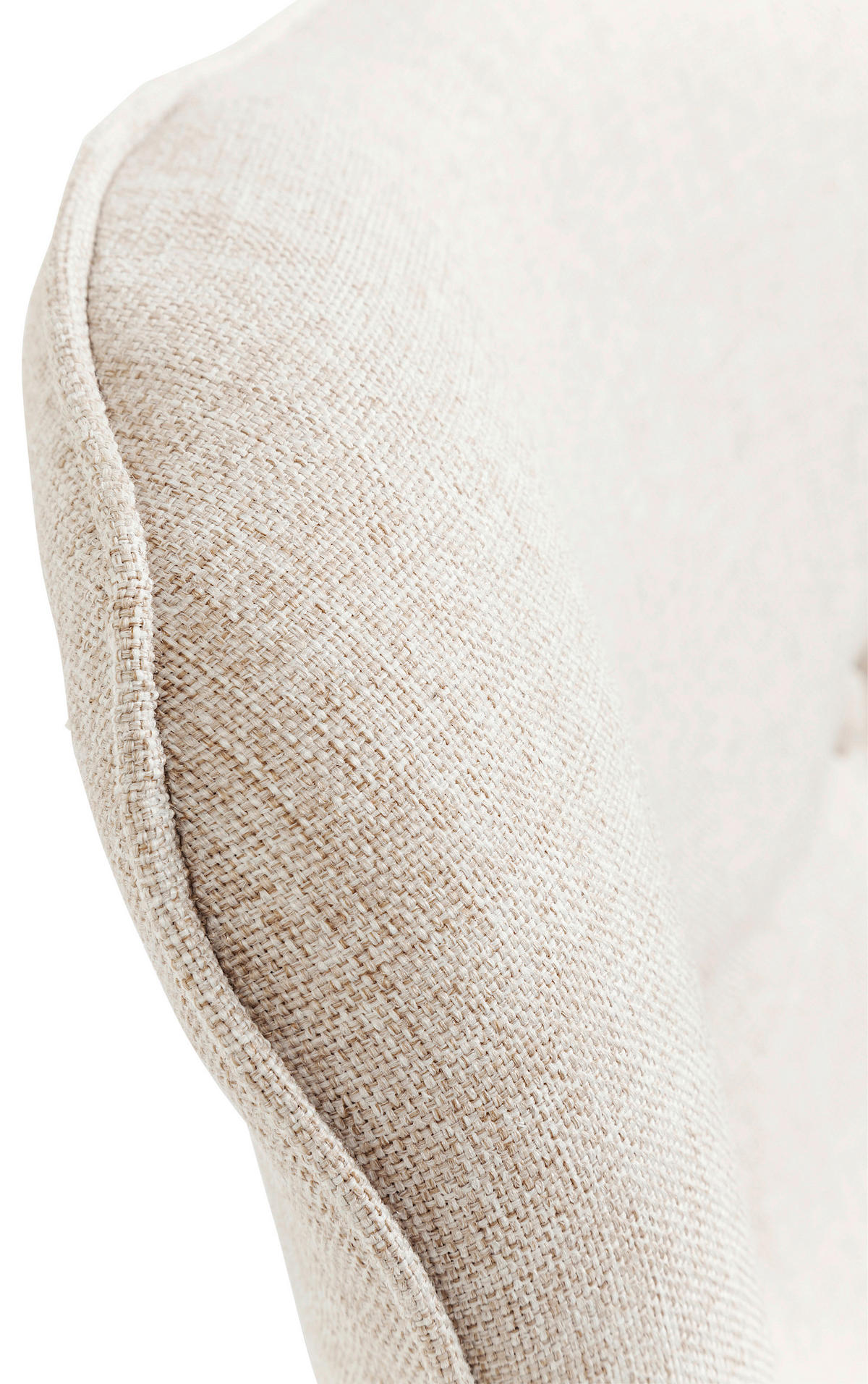 OHRENSESSEL in Fleece Creme  - Creme/Naturfarben, Trend, Holz/Textil (73/94/83cm) - Kare-Design