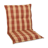 SESSELAUFLAGE Karo  - Beige/Rot, Basics, Textil (50/9/100cm)