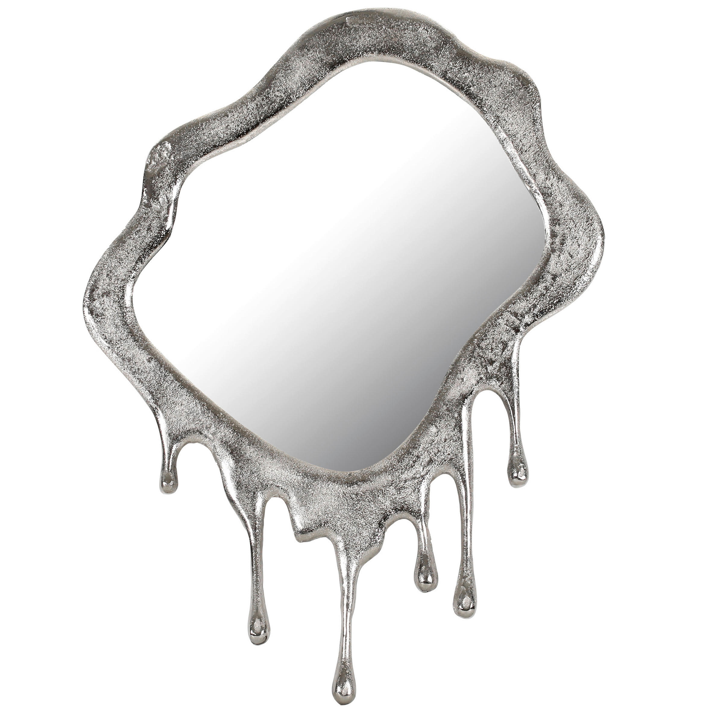 Oglindă De Perete 57/75/2 cm    - argintiu, Modern, sticlă/metal (57/75/2cm) - Ambia Home