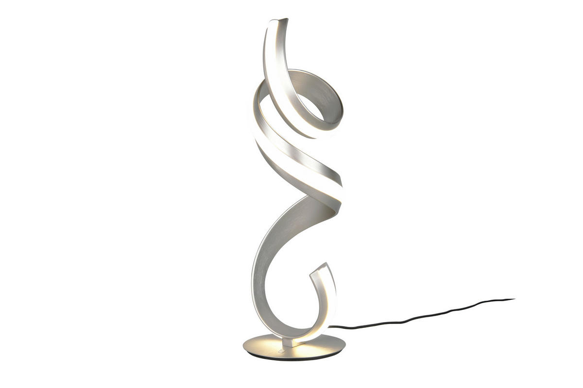 LED-TISCHLEUCHTE 22/20/60,5 cm  - Weiß/Nickelfarben, Design, Kunststoff/Metall (22/20/60,5cm) - Cinque