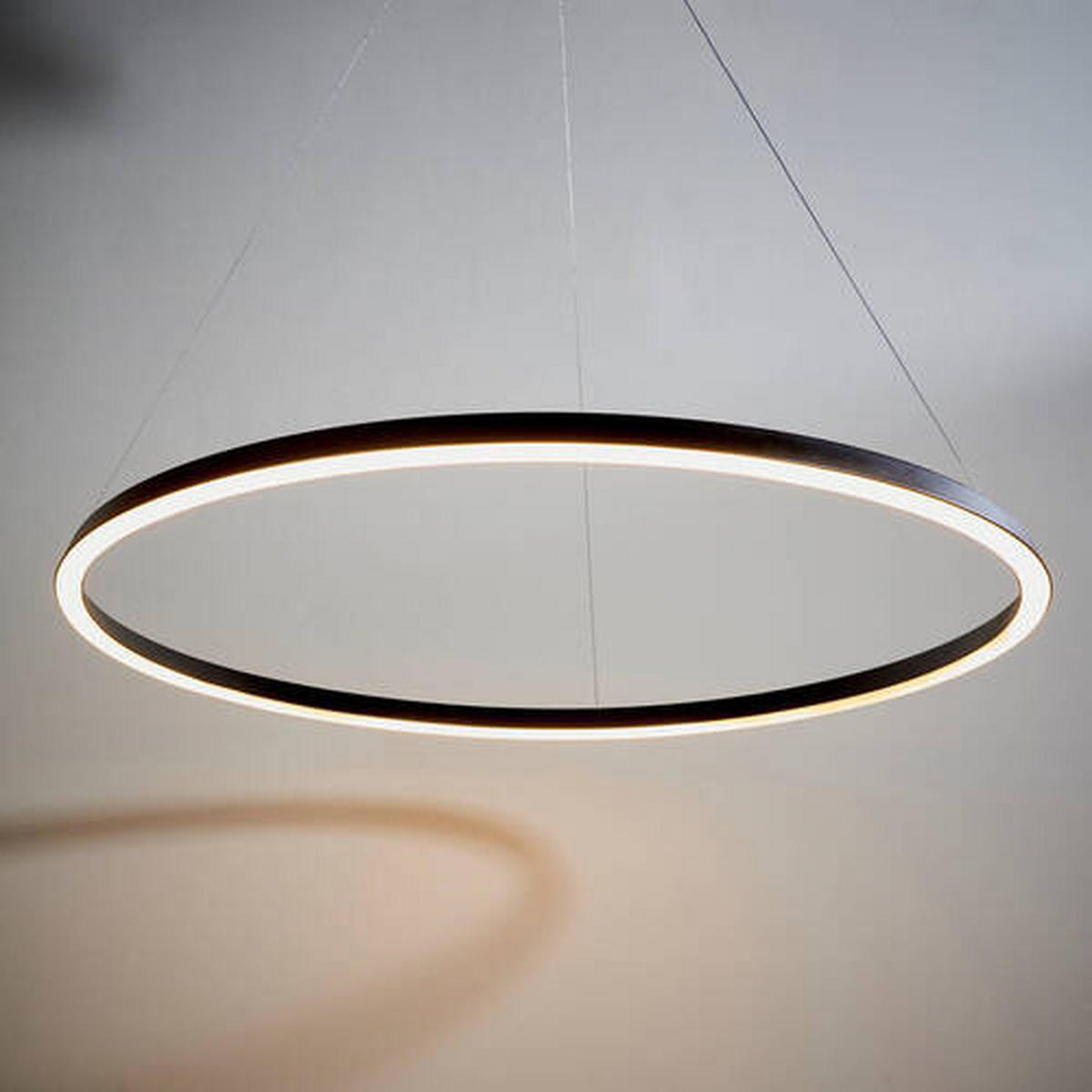 LED-HÄNGELEUCHTE 80/150 cm  - Chromfarben/Bronzefarben, Design, Kunststoff/Metall (80/150cm) - ENDON