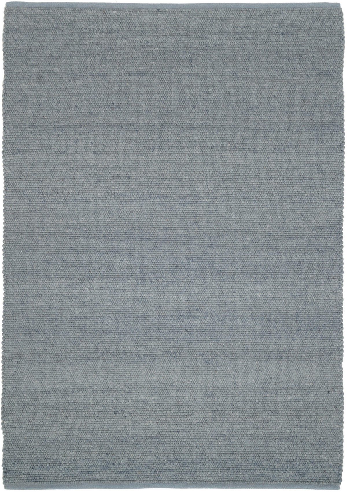 HANDWEBTEPPICH 200/200 cm Helsinki Blau, Grau  - Blau/Grau, Basics, Textil (200/200cm) - Linea Natura