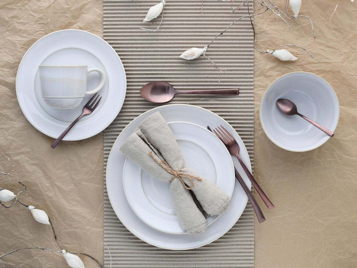 KOMPLETT SERVIS ANTIQUE OFFWHITE 16 delar  - vit, Basics, keramik - Creatable