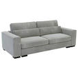 SCHLAFSOFA in Flachgewebe Grau  - Schwarz/Grau, KONVENTIONELL, Kunststoff/Textil (236/78/114cm) - Carryhome