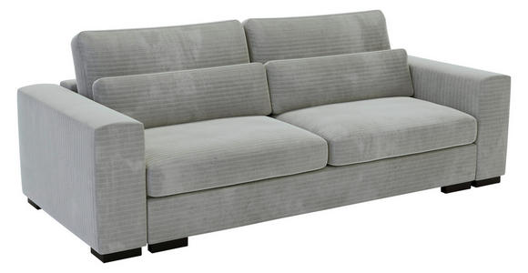 SCHLAFSOFA in Flachgewebe Grau  - Schwarz/Grau, KONVENTIONELL, Kunststoff/Textil (236/78/114cm) - Carryhome