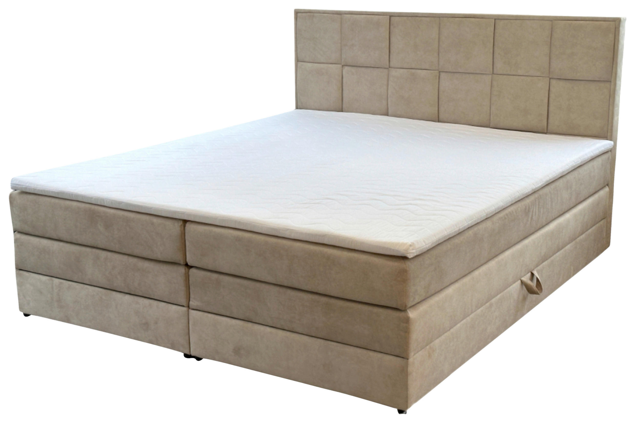 Boxspringbett Mit Topper & Bettkasten 180x200 Carla