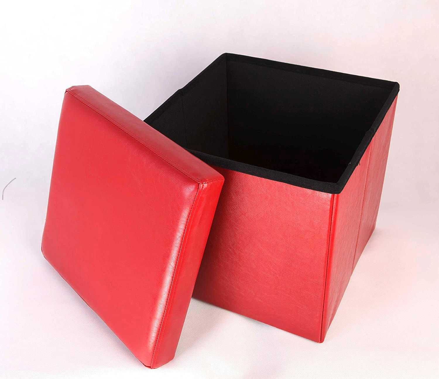 SITZWÜRFEL in Rot Kunststoff Rot  - Rot, Basics, Kunststoff (38/38/38cm) - Echtwerk
