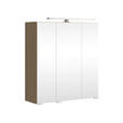 SPIEGELSCHRANK 60/64/20 cm - Eichefarben/Silberfarben, KONVENTIONELL, Glas/Holzwerkstoff (60/64/20cm) - Xora