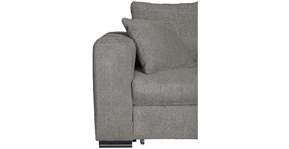ECKSOFA Grau Webstoff  - Braun/Grau, KONVENTIONELL, Holz/Textil (170/235cm) - Carryhome