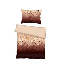 BETTWÄSCHE 2-teilig Herbal Biber 140/200 cm  - Terracotta, Basics, Textil (140/200cm) - Kaeppel