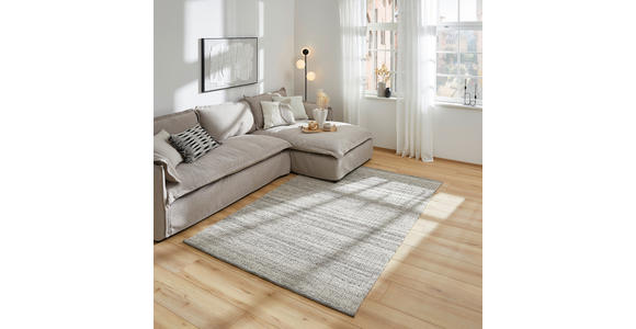 HANDWEBTEPPICH 70/130 cm Jupiter Grau  - Grau, Natur, Textil (70/130cm) - Linea Natura