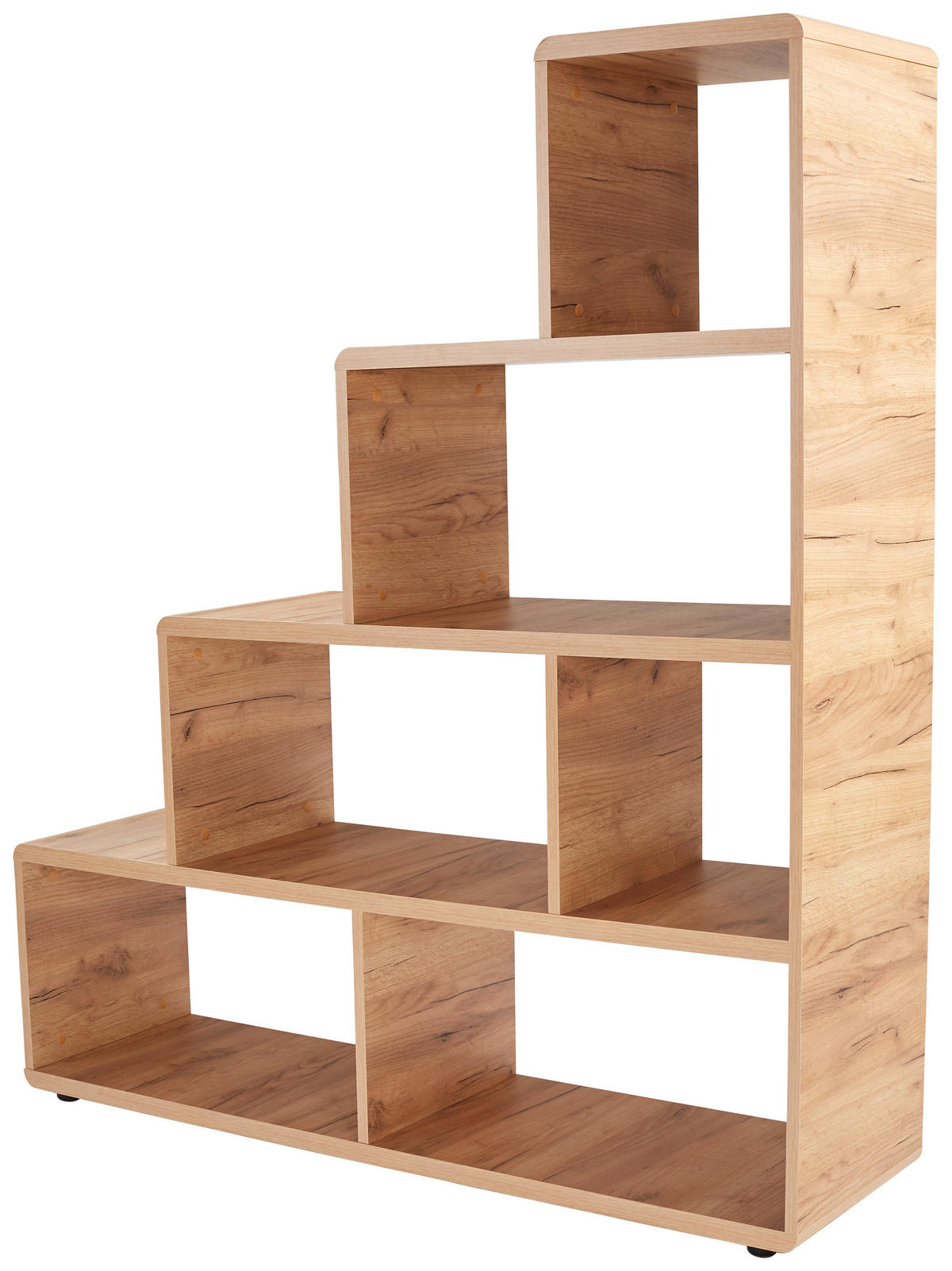 REGAL 138,5/148/35 cm barve hrasta  - črna/barve hrasta, Konvencionalno, umetna masa/leseni material (138,5/148/35cm) - Xora