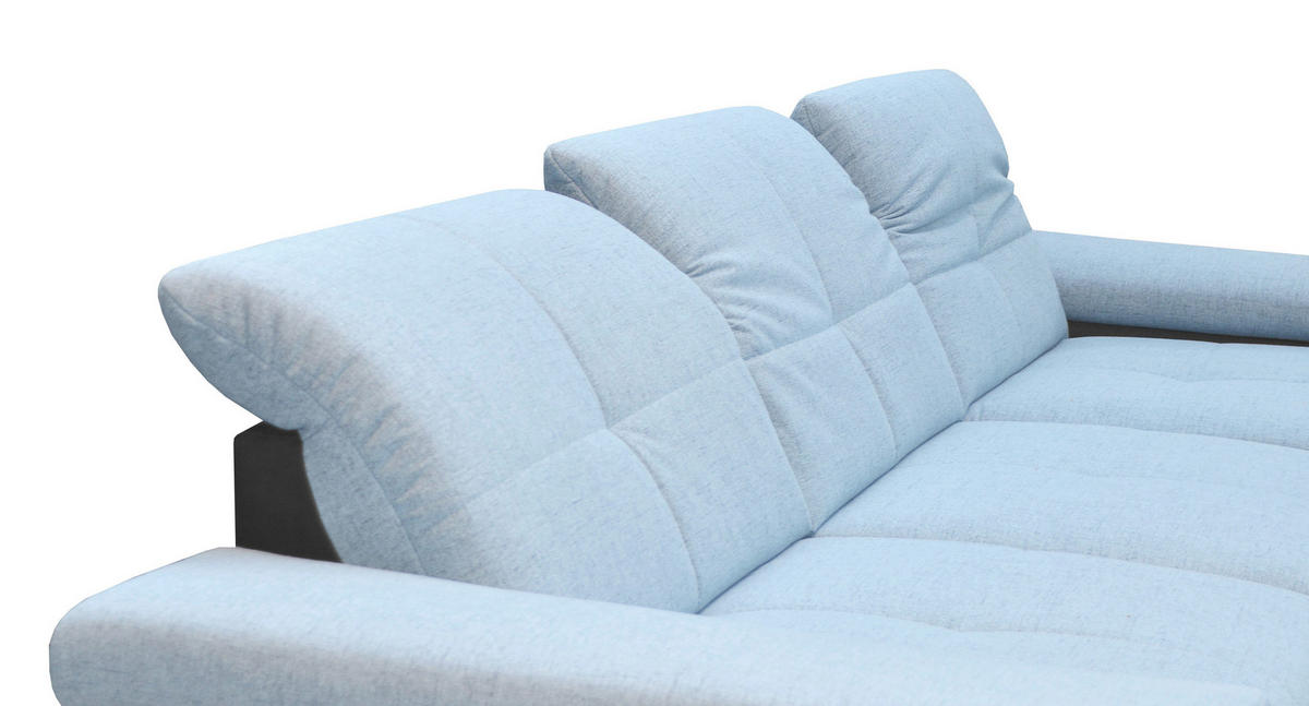 SEDEŽNA GARNITURA, mikrovlakna  - barve kroma, Design, kovina/tekstil (204/297cm) - Xora