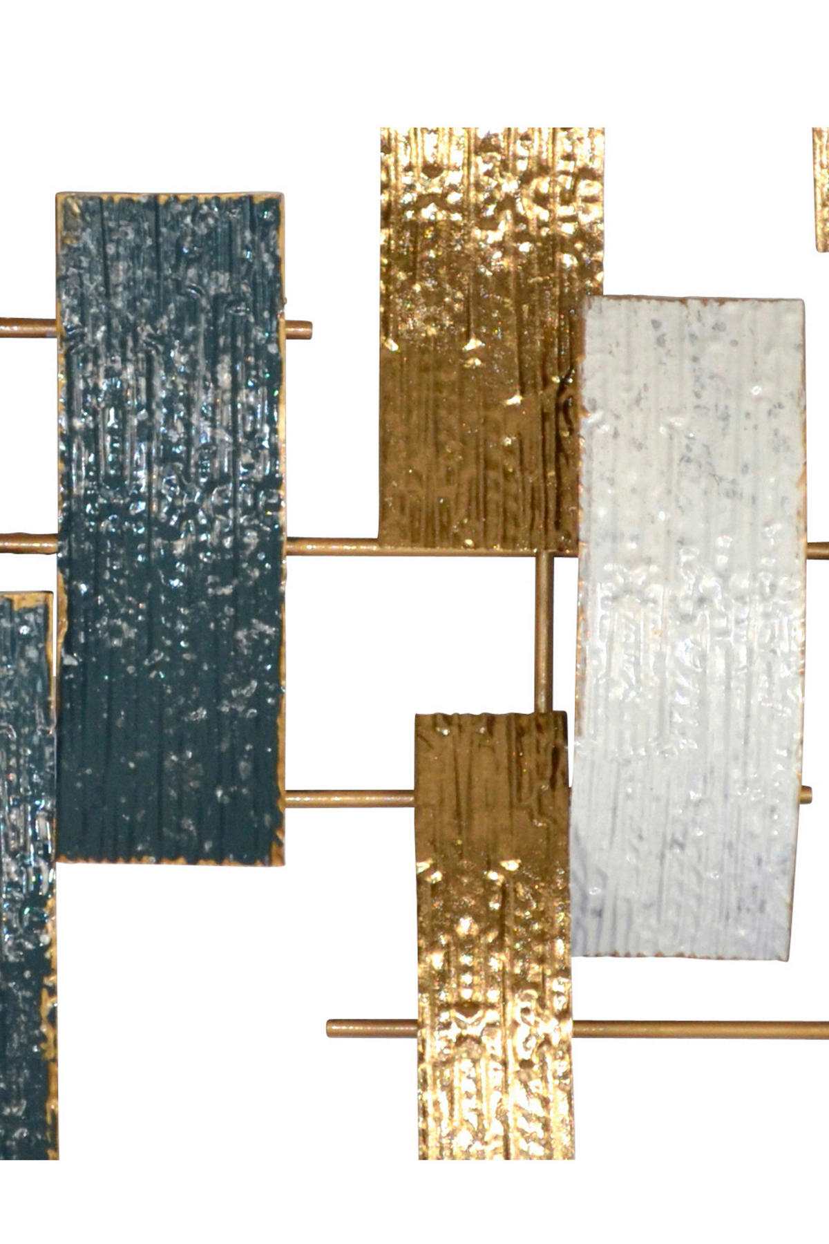WANDDEKO Metall  - Goldfarben/Creme, Design, Metall (5,5/120/59,5cm) - MID.YOU