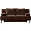 SCHLAFSOFA in Cord Schlammfarben  - Schlammfarben/Schwarz, Modern, Textil/Metall (193/85/88cm) - Novel