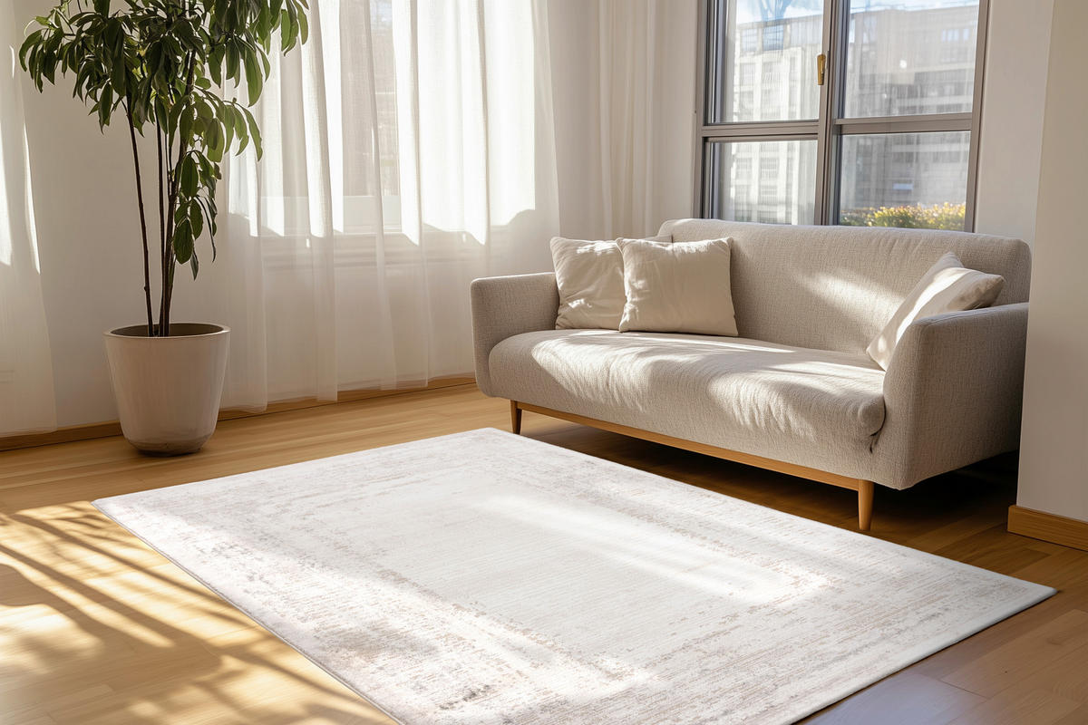 TKANI TEPIH 80/150 cm   srebrne boje  LYON  - srebrne boje, Basics, tekstil/plastika (80/150cm) - Pierre Cardin