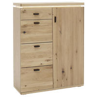 HIGHBOARD  in 100/128/38 cm  - Eichefarben/Anthrazit, Natur, Holz/Holzwerkstoff (100/128/38cm)