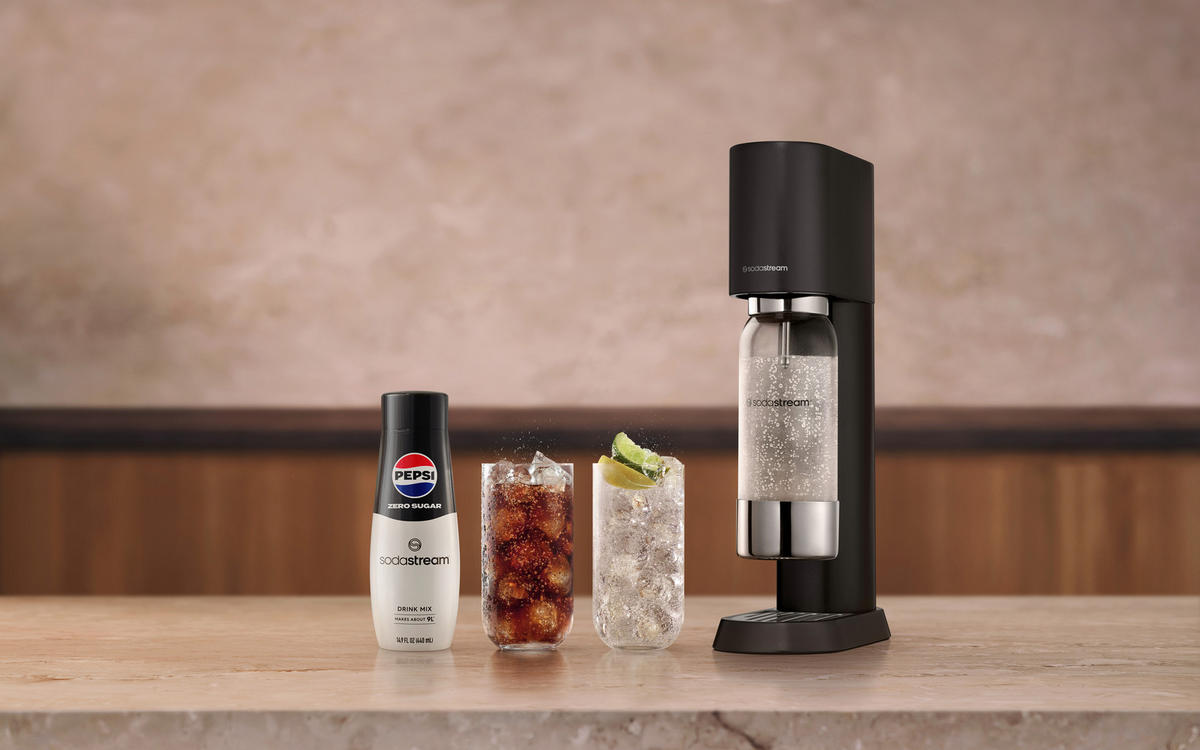 WASSERSPRUDLER ENSO  - Schwarz, Basics, Metall (16.10/45/27.2cm) - SodaStream