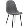 STUHL Webstoff Schwarz, Dunkelgrau  - Dunkelgrau/Schwarz, Trend, Textil/Metall (44/86/54cm)