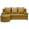 ECKSOFA in Webstoff Senfgelb  - Anthrazit/Senfgelb, Konventionell, Kunststoff/Textil (159/196cm) - Ti'me