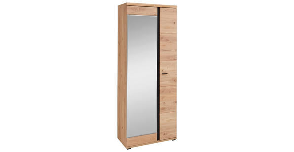 GARDEROBENSCHRANK 80/203/40 cm  - Eichefarben/Eschefarben, Natur, Holz/Holzwerkstoff (80/203/40cm) - Linea Natura