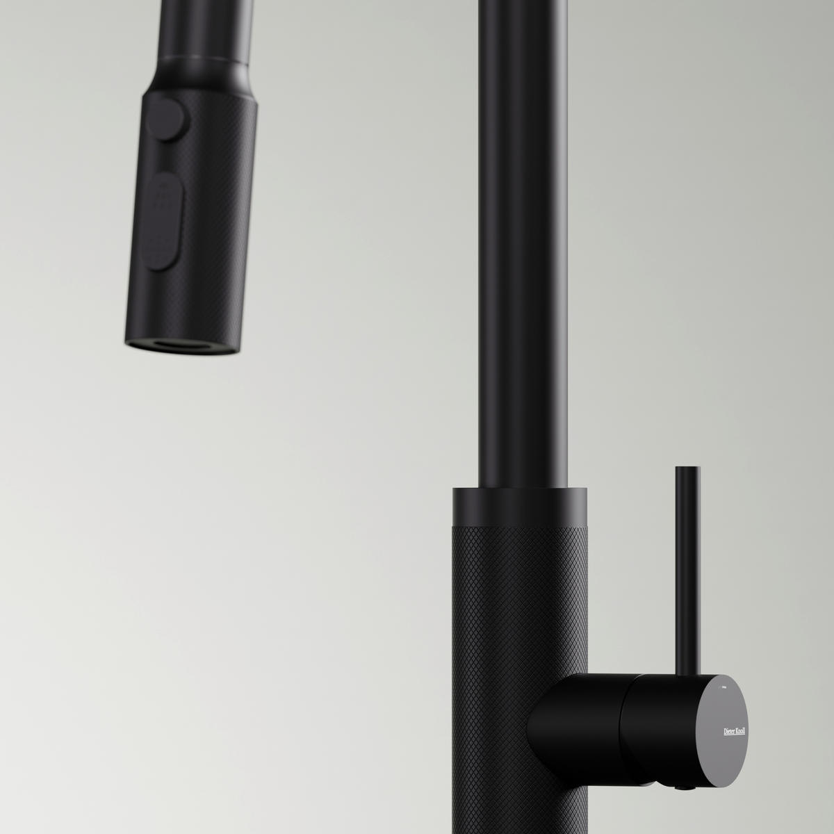 KÜCHENARMATUR  - Schwarz, Design, Metall (4,3/45,4/23cm) - Dieter Knoll