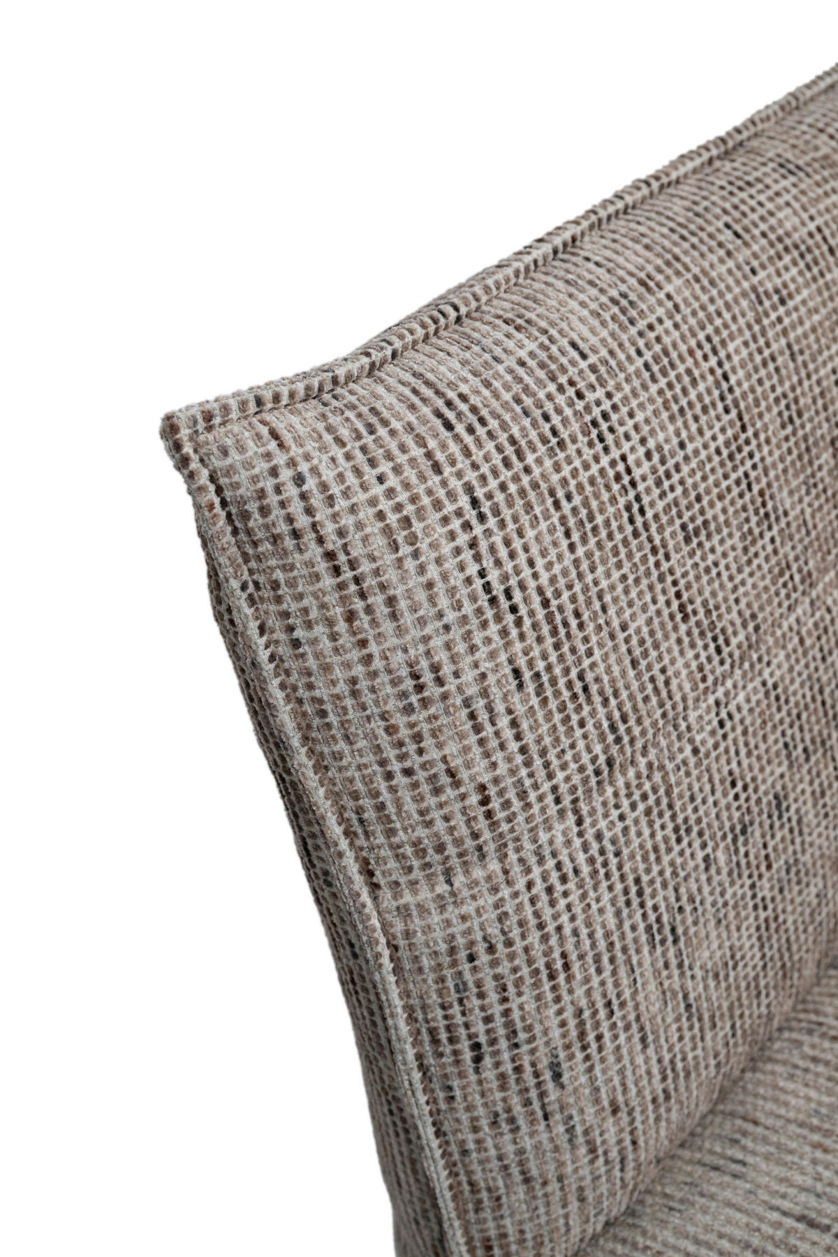 SITZBANK 179/86/65 cm Chenille Braun, Eichefarben Eiche massiv Holz  - Eichefarben/Eschefarben, KONVENTIONELL, Holz/Textil (179/86/65cm) - Voleo