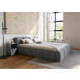 POLSTERBETT Lattenrost, Bettkasten Dunkelgrau 140/200 cm - Dunkelgrau/Schwarz, Design, Holz/Textil (140/200cm) - Carryhome