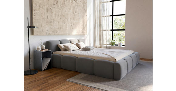 POLSTERBETT Lattenrost, Bettkasten Dunkelgrau 140/200 cm - Dunkelgrau/Schwarz, Design, Holz/Textil (140/200cm) - Carryhome