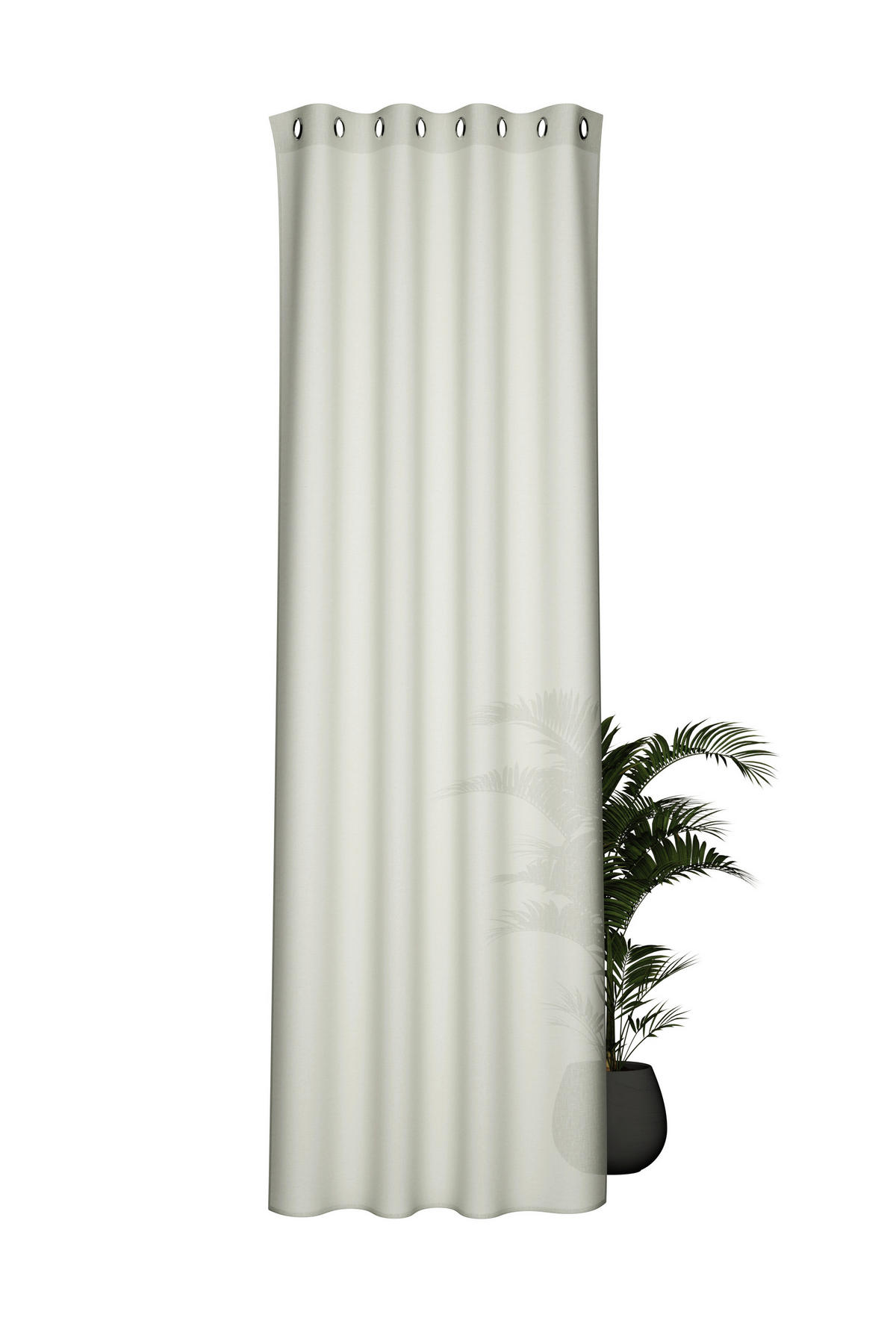 ÖSENVORHANG blickdicht  - Creme, Basics, Textil (140/245cm) - Fuggerhaus