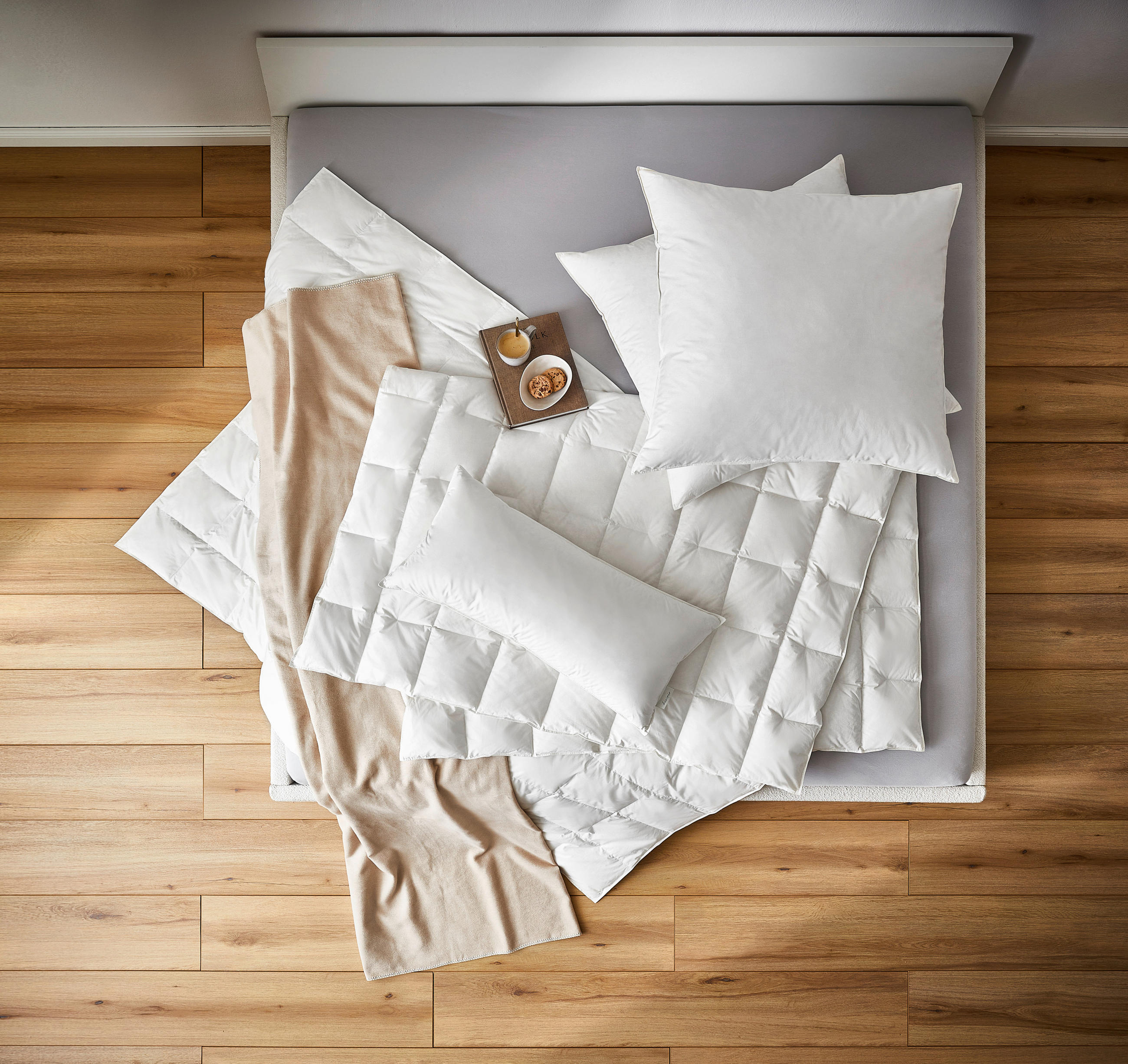 LETNÍ PŘIKRÝVKA, 135/200 cm, peří, prachové peří - krémová, Basics, textil (135/200cm) - Bio:Vio
