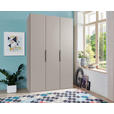DREHTÜRENSCHRANK in Sahara - Schwarz/Sahara, KONVENTIONELL, Holzwerkstoff/Metall (150/236/58cm) - Hom`in