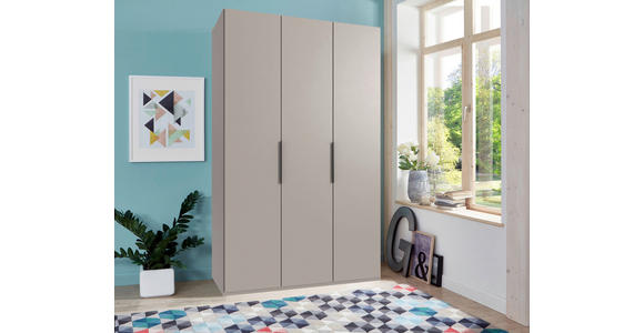 DREHTÜRENSCHRANK in Sahara - Schwarz/Sahara, KONVENTIONELL, Holzwerkstoff/Metall (150/236/58cm) - Hom`in