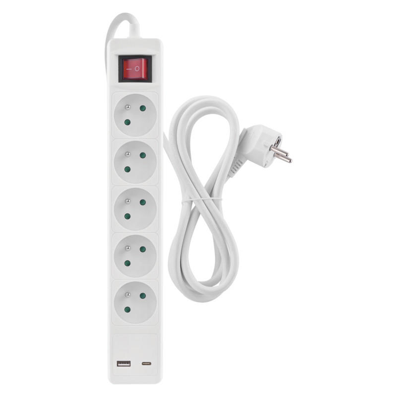 ZÁSUVKOVÁ LIŠTA   - Basics, plast (5.5/32/4cm)